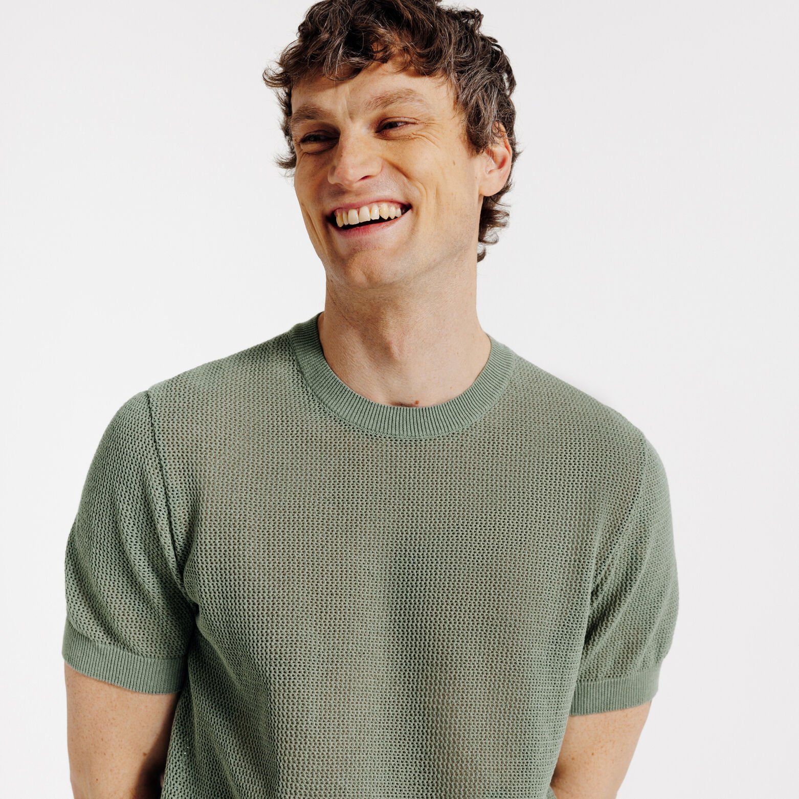 Tee shirt en maille manches courtes