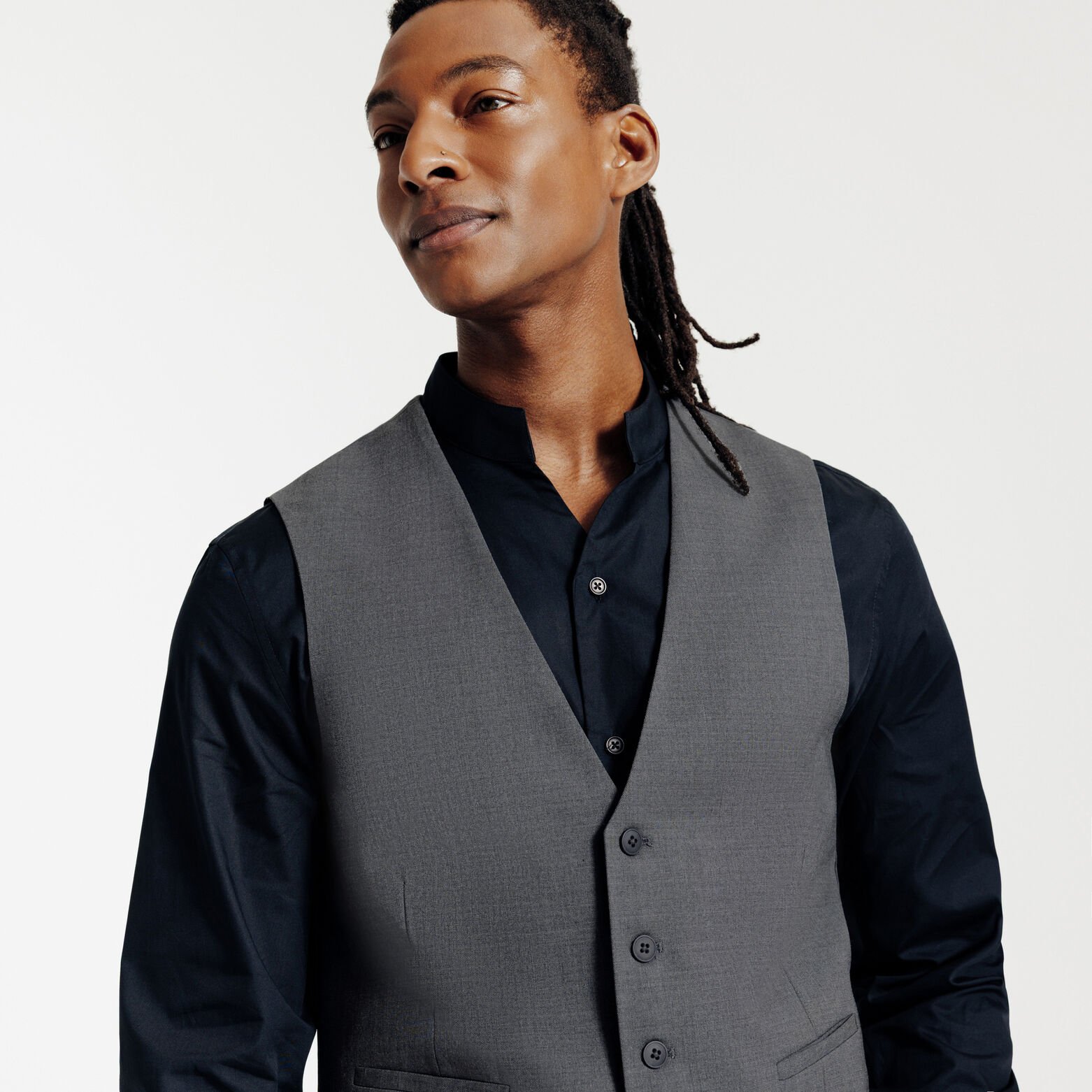 Gilet de costume slim bi-strech