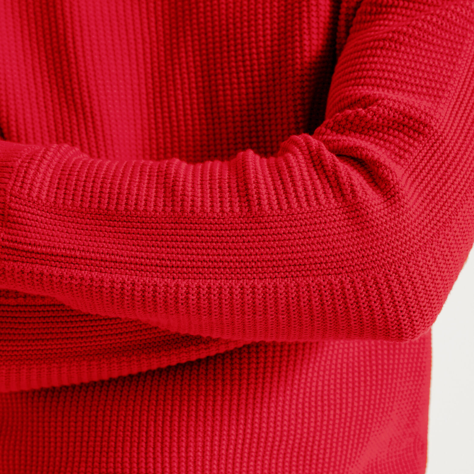 Pull col rond jeux de points fantaisie