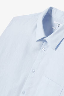 Chemise en coton lin unie