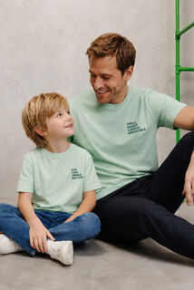 Kinder-t-shirt voor Vaderdag, print op de borst