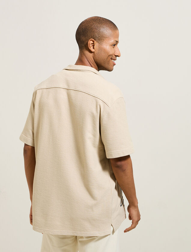 Chemisette en coton broderie corde