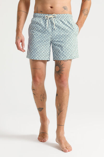 Zwemshort met geometrische print