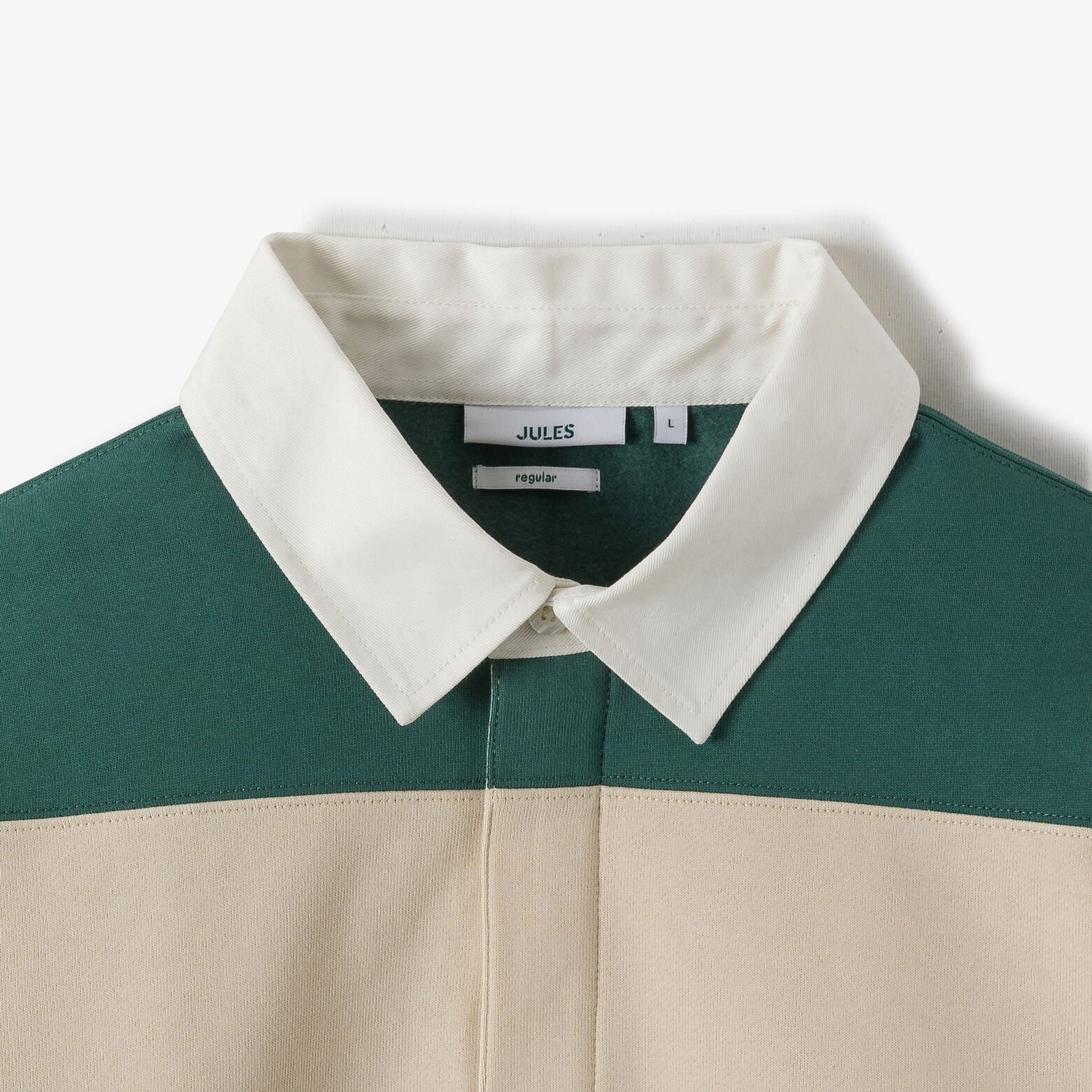 Sweat col polo ray&eacute;