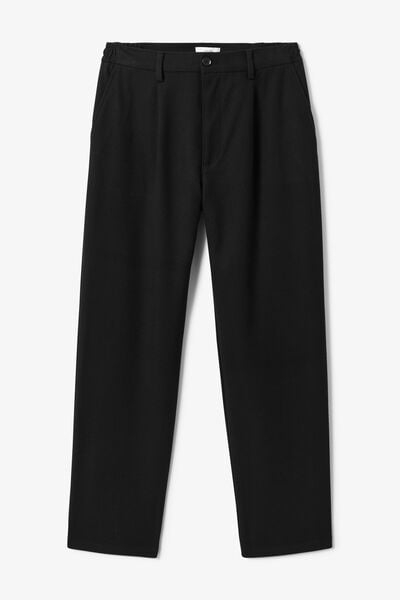 Pantalon straight taille &eacute;lastiqu&eacute;e