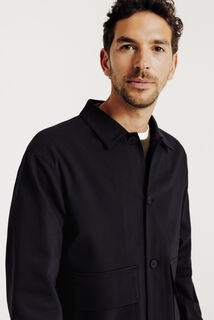 Veste boutonn&eacute;e col chemise