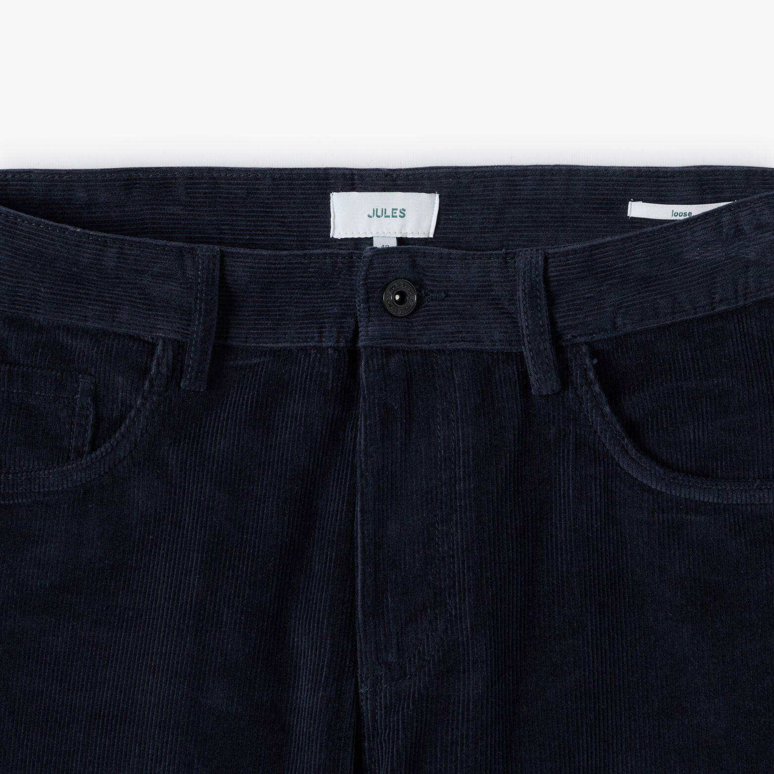 Pantalon 5 poches loose en velours 100% coton