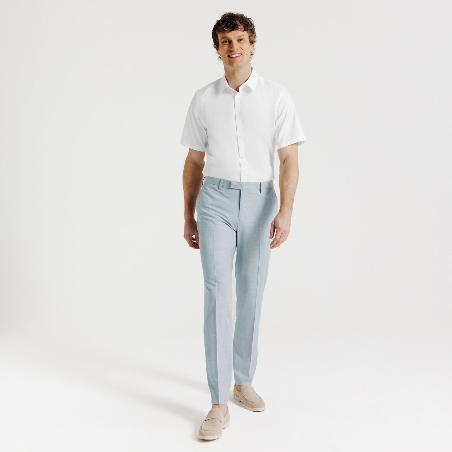 Chemisette en coton sans repassage