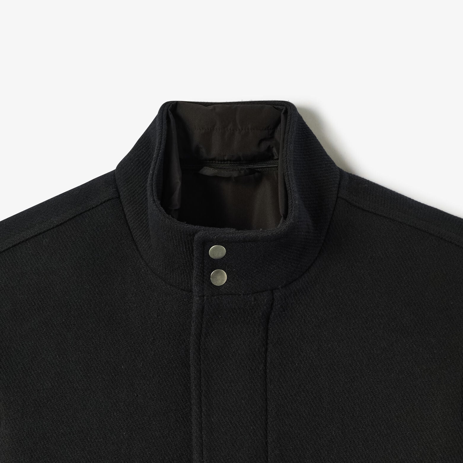 Manteau court parementure amovible