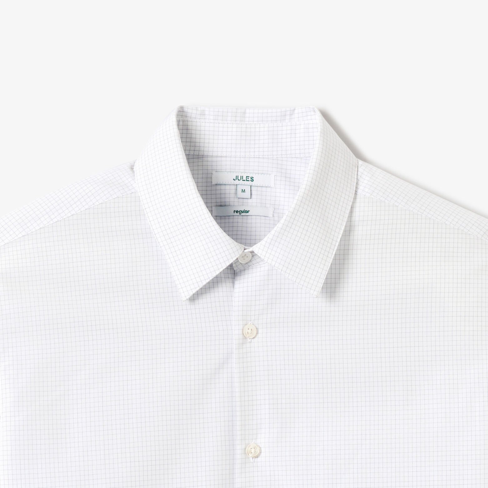 Chemise regular carreaux en coton