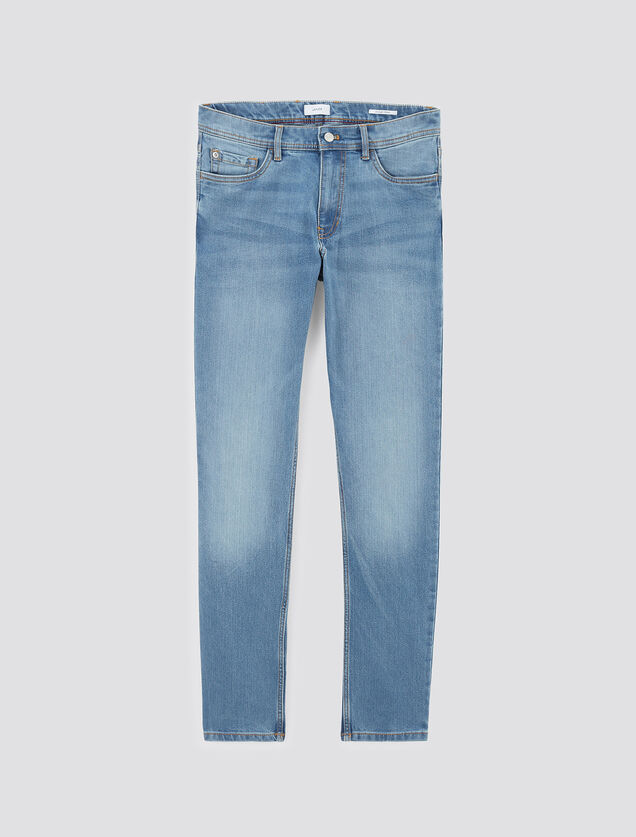 Jean straight en coton et polyester recycl&eacute;s water