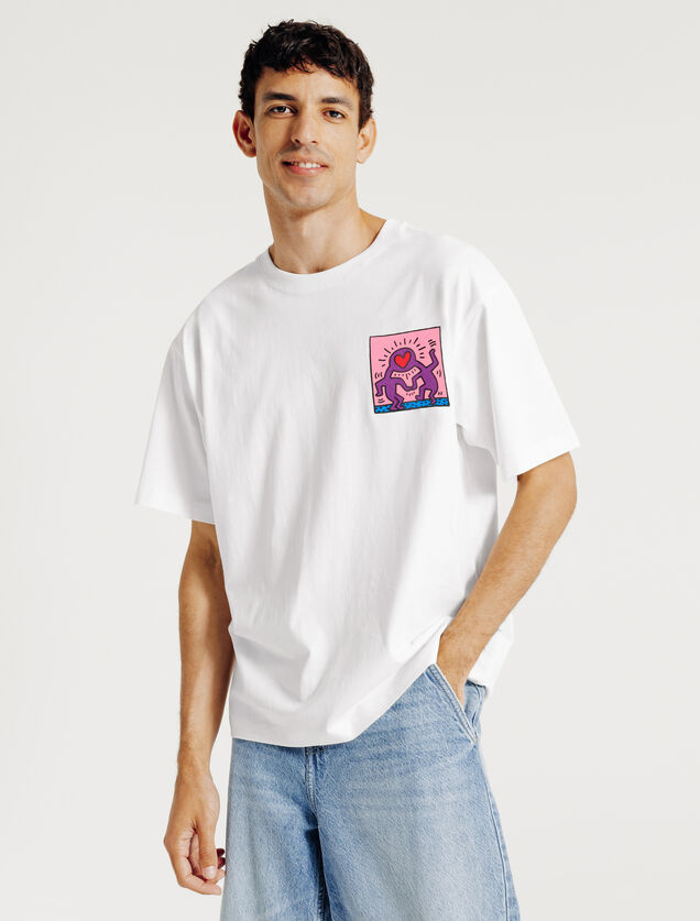Tee shirt imprim&eacute; licence Keith Haring