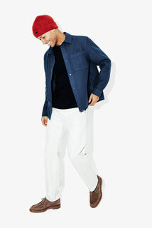 Overhemd in katoen met print