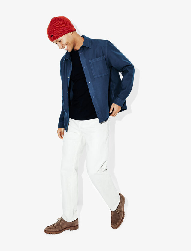 Overhemd in katoen met print