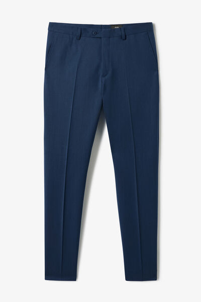 Pantalon de costume slim bi-stretch uni