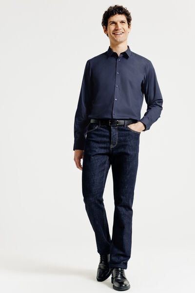 Regular fit effen hemd