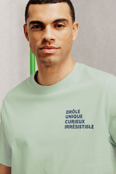 Tee shirt f&ecirc;te des p&egrave;res imprim&eacute; poitrine