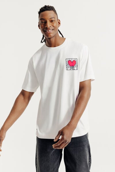 Tee shirt imprim&eacute; devant dos licence Keith Haring