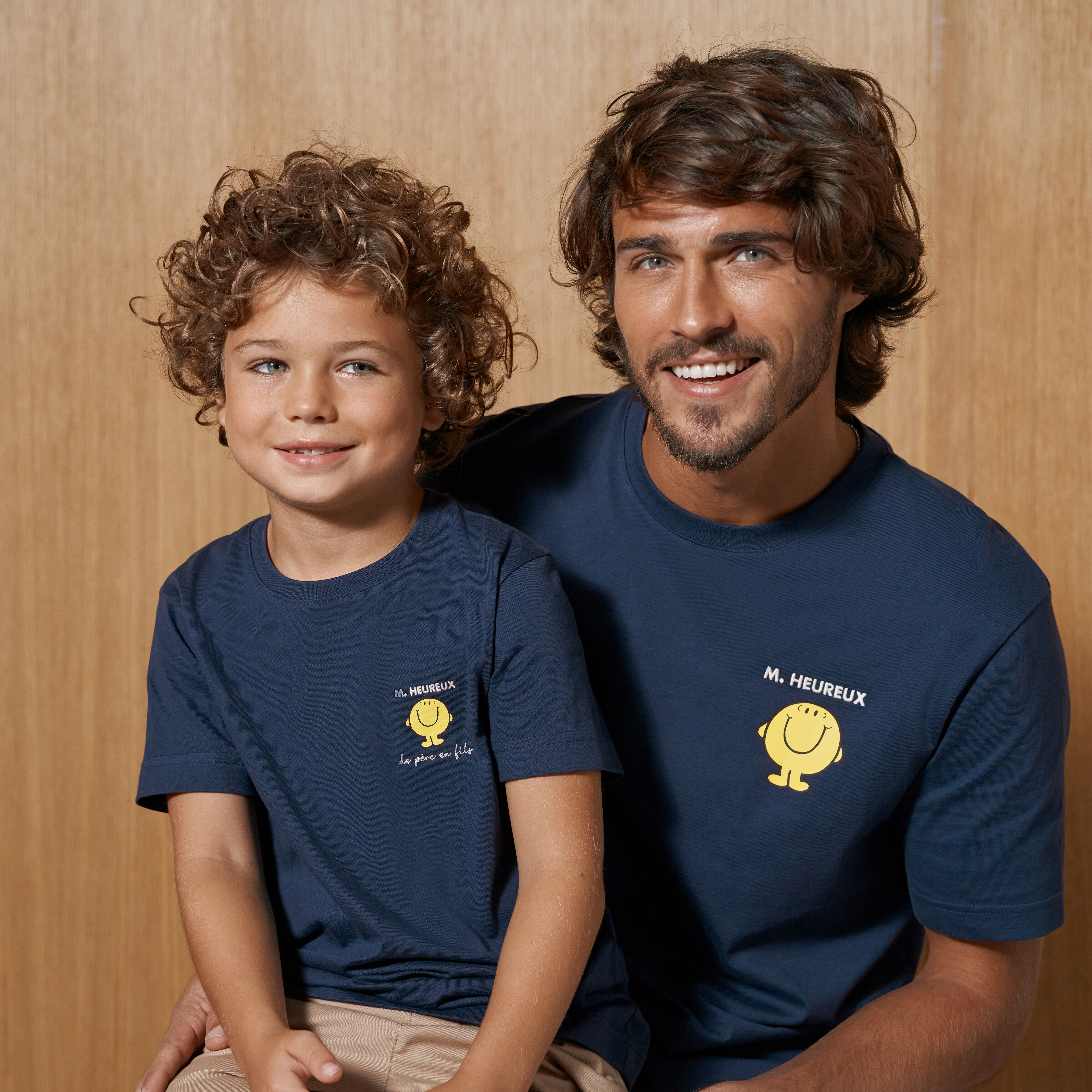Ensemble tee shirt Monsieur Madame Bleu marine Jules