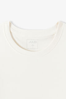 Slim basic T-shirt met ronde hals