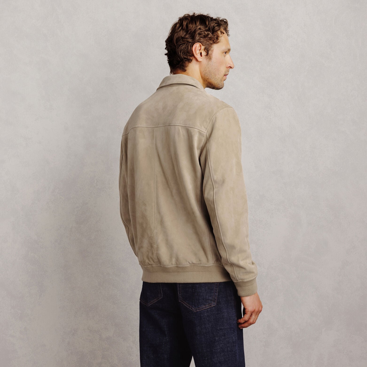 Blouson 100% cuir col chemise