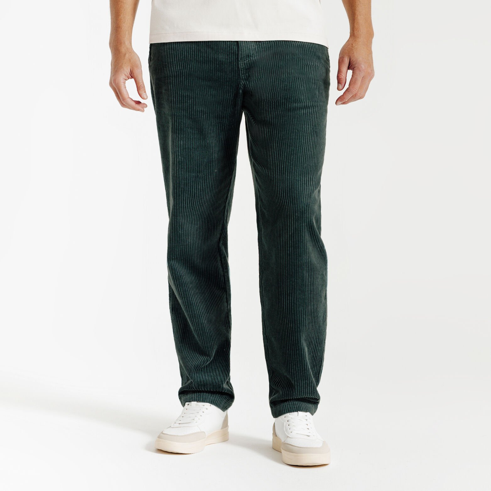 Fluwelen broek met elastische tailleband