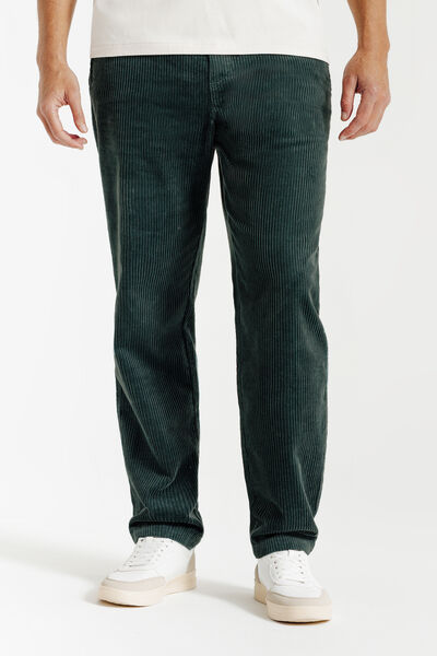 Fluwelen broek met elastische tailleband