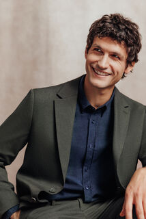 Comfort fit kostuumvest in flanel