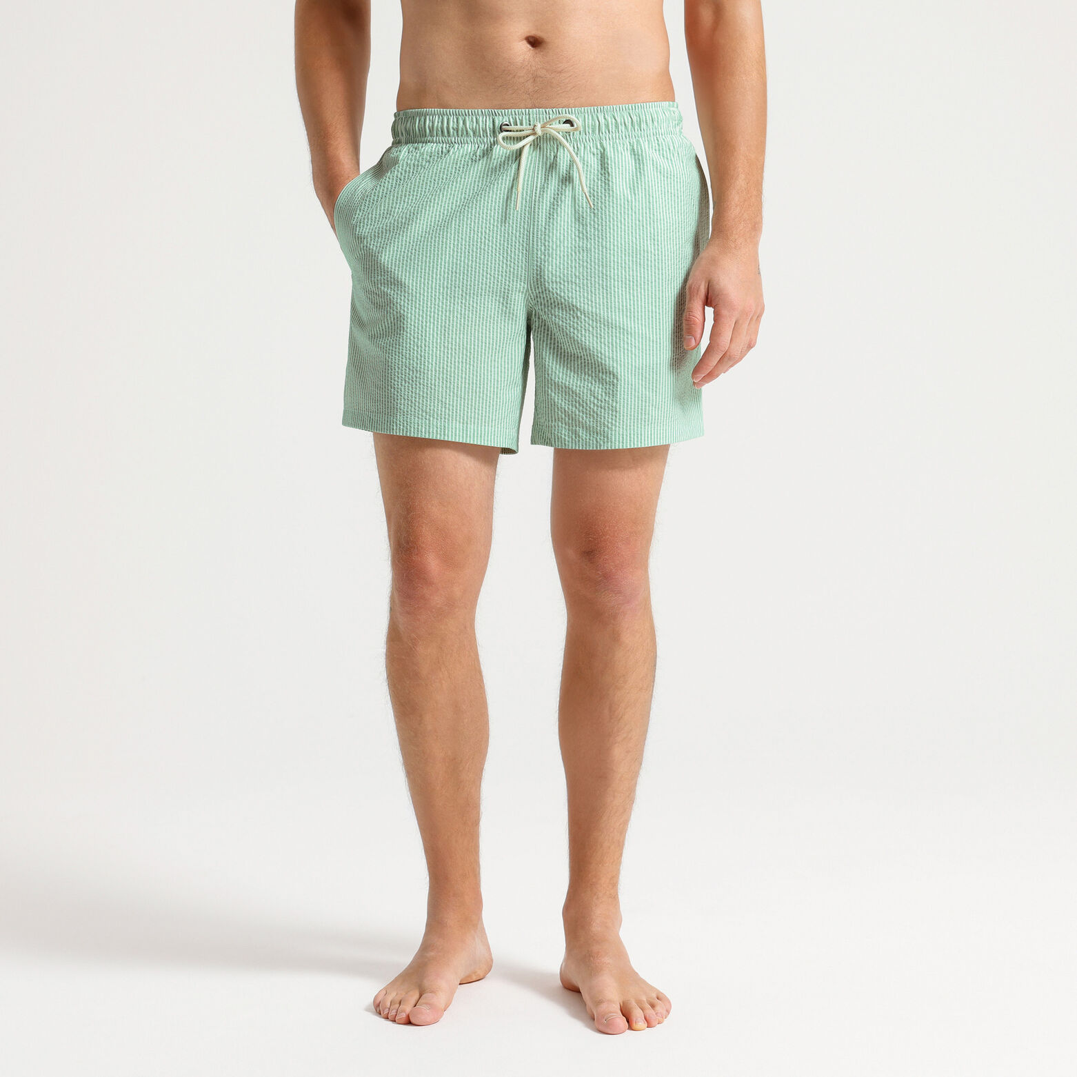 Maillot de bain seersucker ray&eacute;