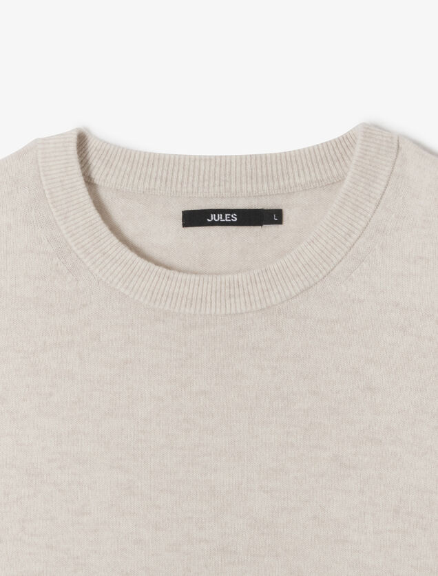 Pull col rond m&eacute;rinos cachemire