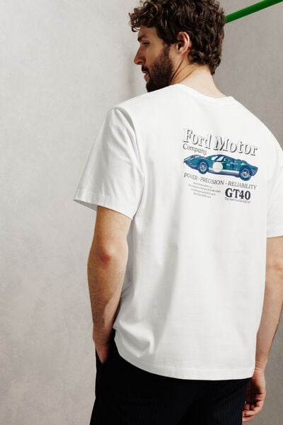 Tee shirt imprim&eacute; devant dos licence Ford GT40