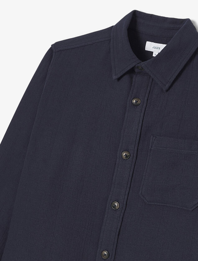 Surchemise en gaze de coton unie