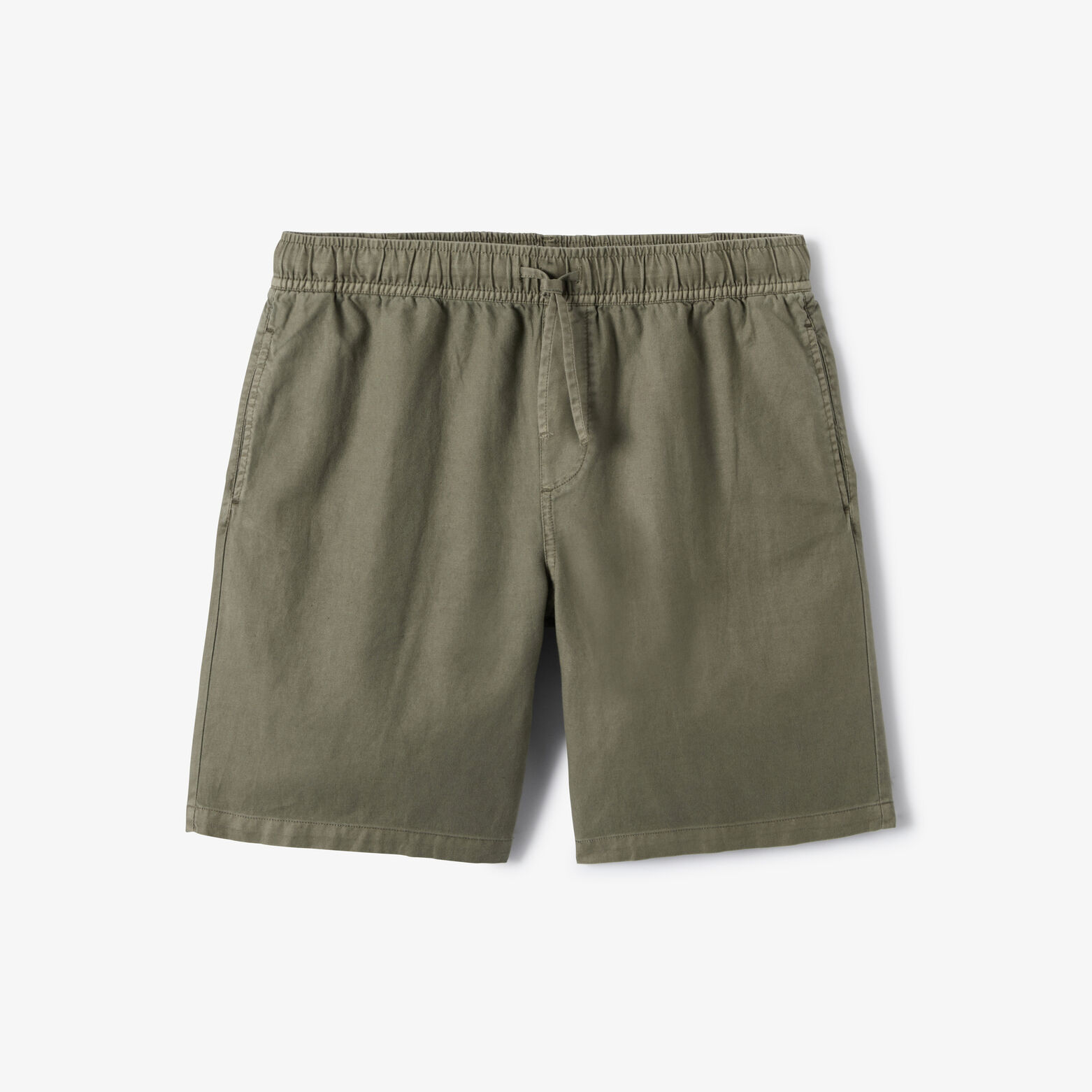 Bermuda coton lin taille &eacute;lastiqu&eacute;e