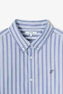 Gekleurd streepjeshemd in katoen