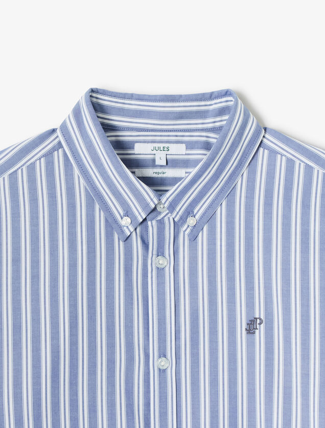 Gekleurd streepjeshemd in katoen