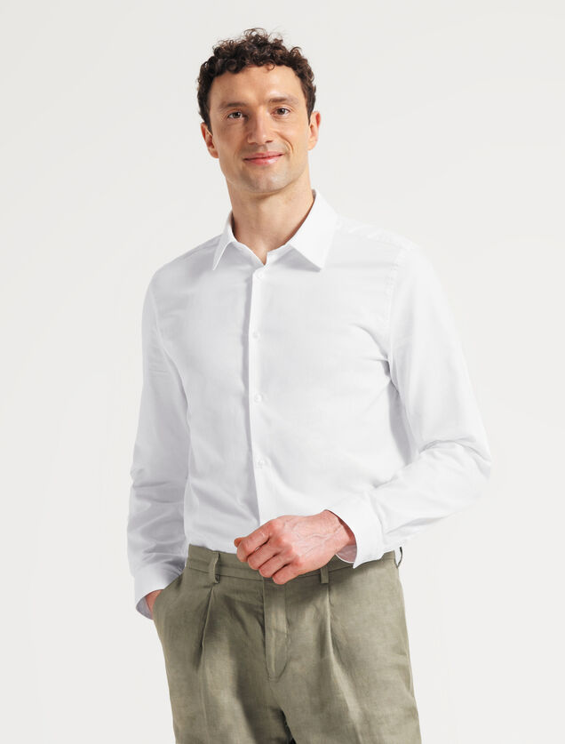 Chemise slim coton