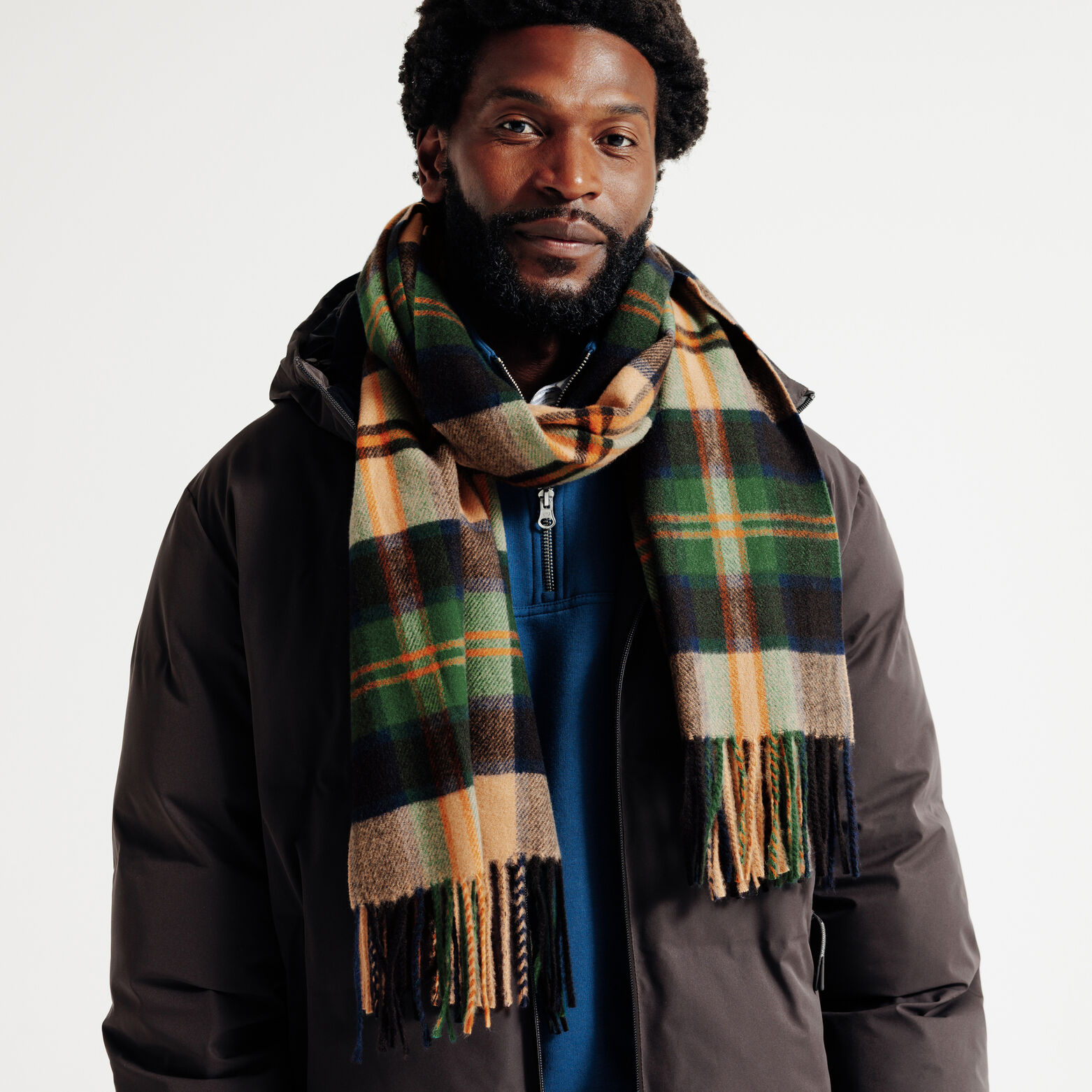 Echarpe à carreaux touché doux