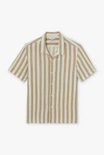 Chemisette en gaze de coton rayée