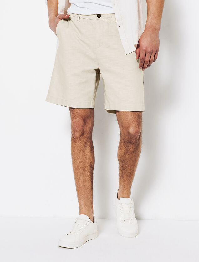 Bermuda en coton lin