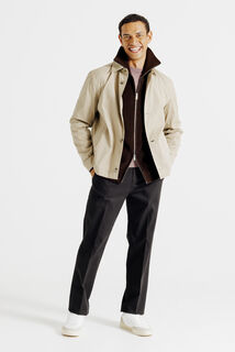 Gilet met rits en truckerskraag