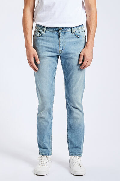 Straight jeans met hennep