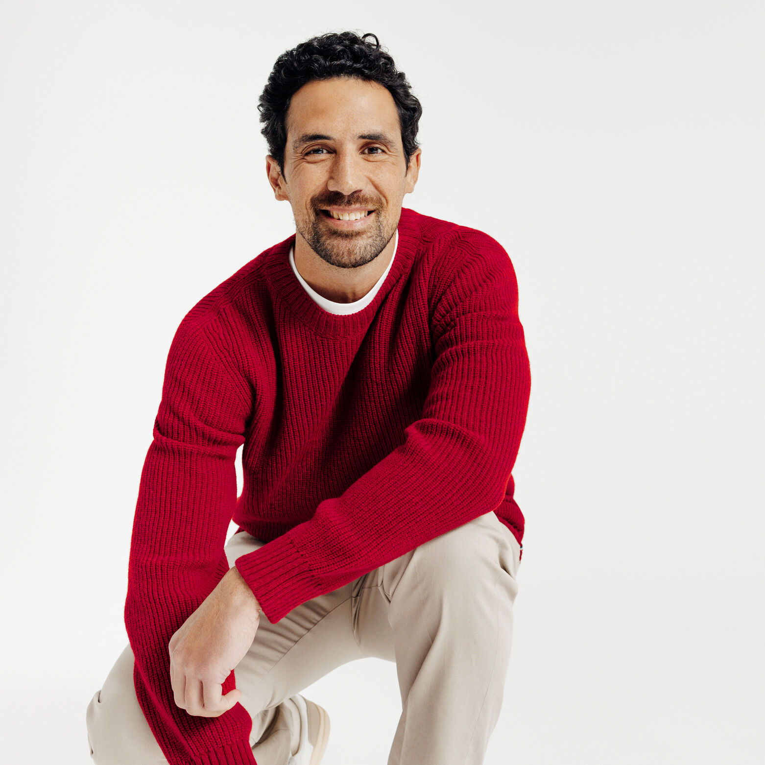 Trui van merino/kasjmiermix Made in France