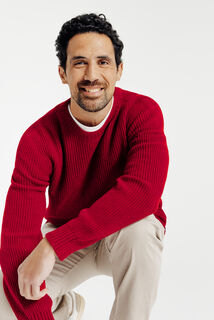 Trui van merino/kasjmiermix Made in France