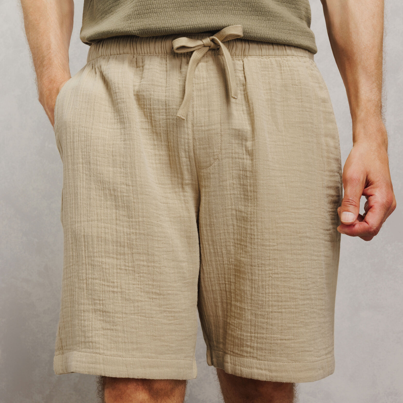Short en gaze de coton