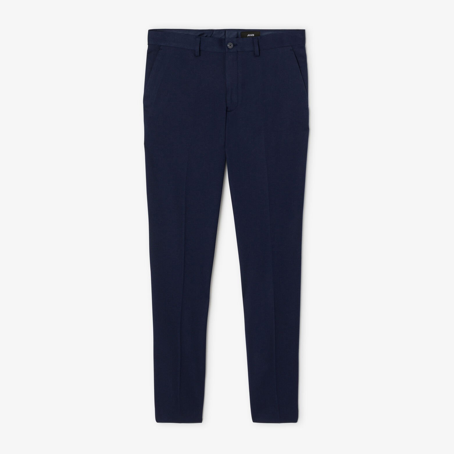 Slim fit effen kostuumbroek