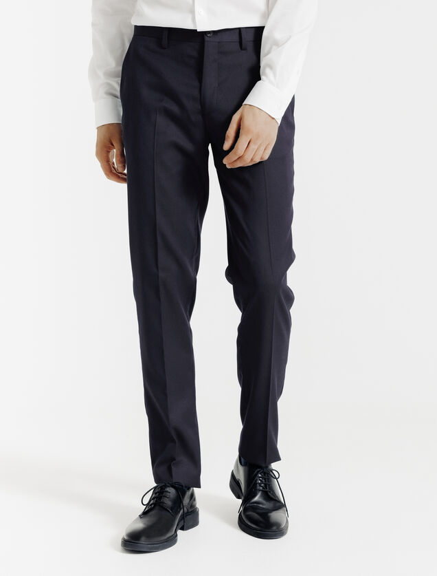 Pantalon de costume uni slim