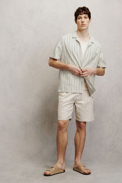 Hemdje in gestreept katoen