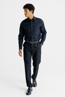 Ceinture en cuir double passant