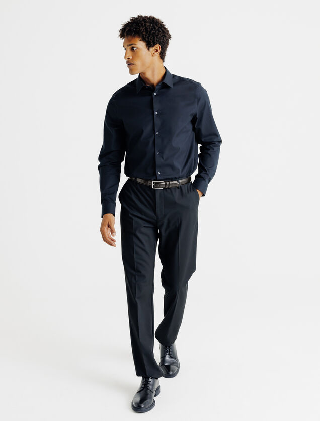 Ceinture en cuir double passant