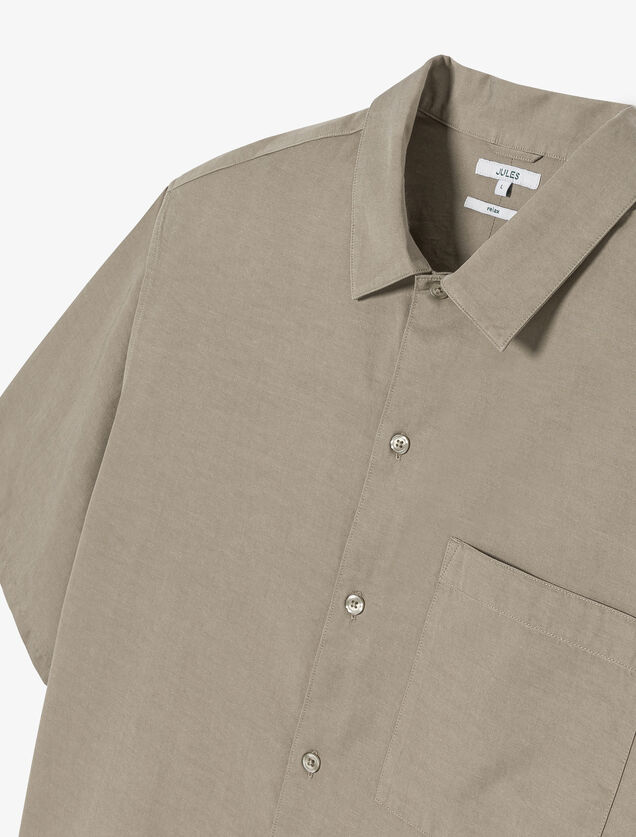 Chemisette en coton TENCEL&iquest;Lyocell unie boxy